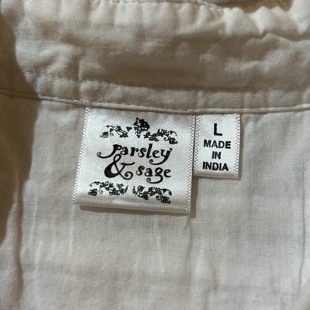 Parsley &Sage Button down. Large - Picture 8 of 9